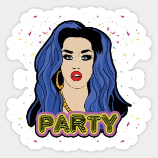 Adore Delano wants to Party Sticker